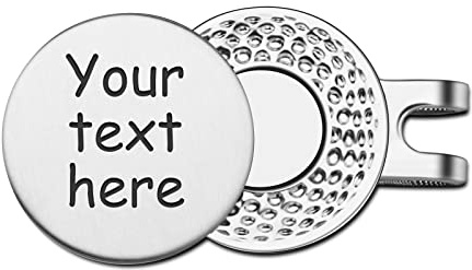 Personalisierter, Individuell Gravierter Golfballmarker Mit Magnetischem Hutclip, Golfzubehör, Geschenk FÜR Mann, Ehemann, Vater, Freund
