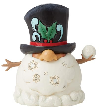 Enesco Jim Shore Heartwood Creek Snowman Gnome Figurine, 5.3 Inch, Multicolor