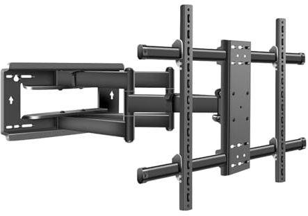 HILLPORT 85 98 TV Wandhalterung schwenkbar neigbar für 55 bis 100 Zoll,75kg | Ultra Slim 53mm, VESA 800x600mm, Flach Curved Fernseher, Hohe Tragfähigkeit, TV Halterung Schwenkbar Neigbar