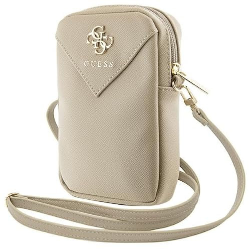 CG MOBILE Guess Tasche GUWBZPGSTEGD Hellgold Zip Triangle 4G