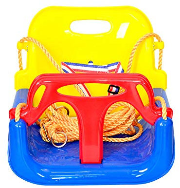 3 in 1 Kids Swing, Swing Seat for Baby Kids, with Adjustable Ropes,Outdoor Baby Swing for Playground Indoor Outdoor (blue)