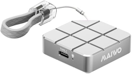 MAIWO 2TB External SSD Up to 1050MB/s, Build-in M.2 2230 PCIe NVMe, USB-C Mini Cute Portable SSD External Solid State Drive for iPhone 17/16/15 Pro Max MacBook Pro Air, All-Metal Shell