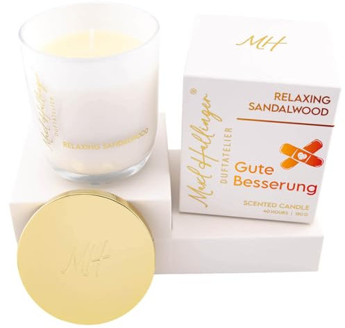 Hallingers Genuss Manufaktur Glückwünsche Duftkerze aus Sojawachs bis 40h Maxl Hallinger, scented candle, Duftkerzen im Glas