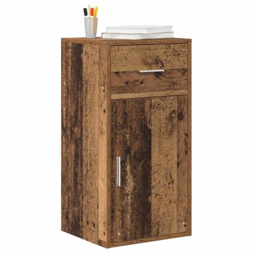vidaXL Sideboard mit Schubladen Altholz 38 x 34 x 75 cm | Verleiht einen Vintage-Look mit rustikalem Finish, Ideal als Büfett,