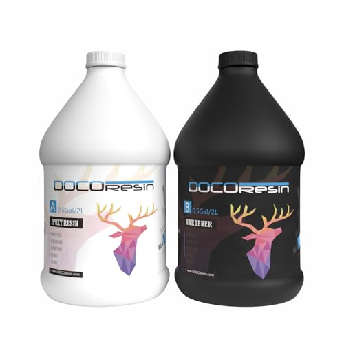 REACH Compliant Food Safe Epoxy Resin 4L Kit - Consistent Cure for Pros | REACH Certified Non Toxic, Crystal Clear Resin Epoxy, DIY Art, Craft, Jewelry Making