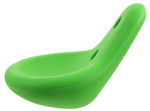 Parliky Planche de Balançoire Extérieure en Plastique Vert Résistant aux Intempéries Siège Ergonomique pour Garçon et Filles Accessoire de Jeu de Jardin Polyvalent pour Aire de Jeux et