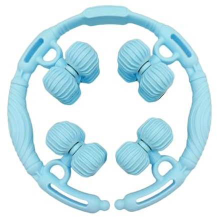ChuYiElegance 16 Wheel Leg Roller Buttocks Neck Forearm Circular Leg Clamp Massage Tool for Sports Gym Runner Yoga Physical, Blue