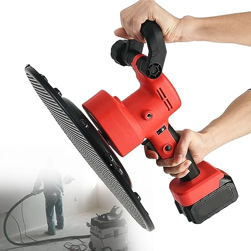 YXFAZPP Levigatrice elettrica per cartongesso, cazzuola per calcestruzzo con Asta di miscelazione, betoniera, cazzuola elettrica per intonaco, Malta, Cemento e Stucco (abattery)
