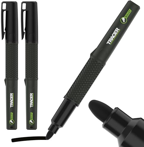 Tracer 2.0 HD Permanent Marker Pens x2 | Bullet Tip | 100hr Cap-Off