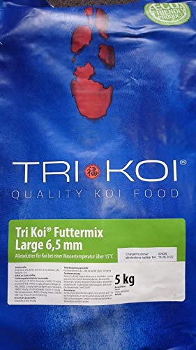 Tri Koi Futtermix ab 15° C - Koifutter aus der Schweiz - ca. 6,5 mm (5 kg)