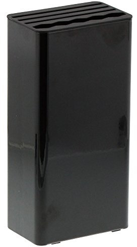 Yamazaki Küchenmesser & Scherenständer, schwarz, ca. B 4,3 x T 2,8 x H 22,6 cm (11 x 7 x 22,3 cm), Turm, Messerständer, Messerständer 3513