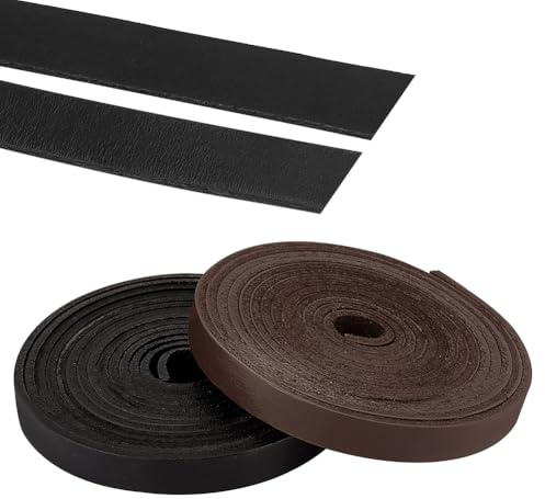 PandaHall Elite & reg Rindslederschnur, Lederschmuckschnur, Mischfarbe, 10x2.5mm, 2m / Farbe, 2m / Rolle