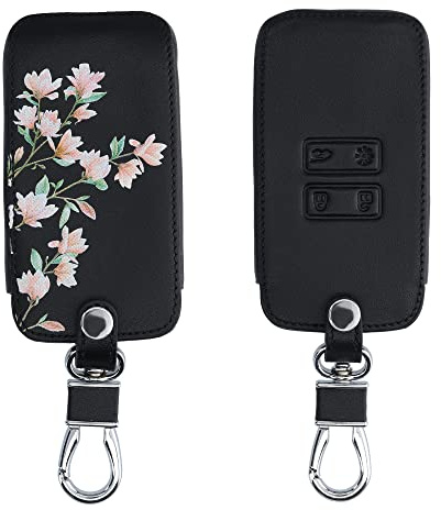kwmobile Custodia Compatibile con Renault con 4 tasti Smart Key (solo Keyless Go) - Cover Chiavi Auto Protezione Copri Telecomando - Copri Chiave Copertura Magnolie