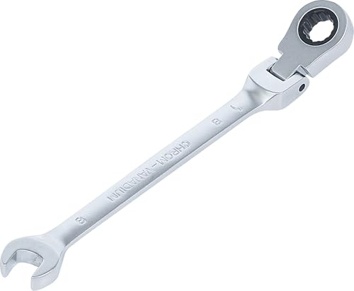 BGS 6708 | Llave combinada con carraca | ajustable 90° | 8 mm