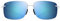 Maui Jim Unisex Sunglasses, Blue Hema Crystal Matte, L