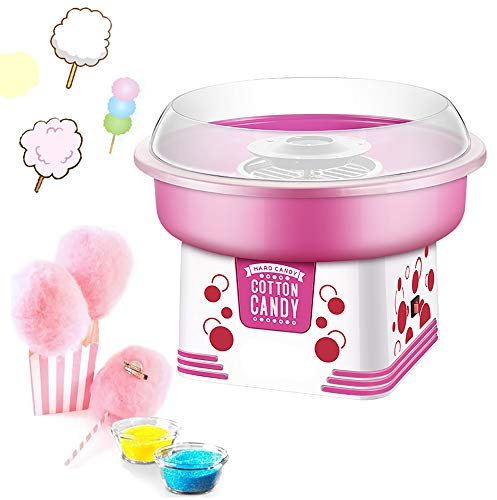 Electric Cotton Candy Maker, Mini Countertop Cotton Candy Machine for Birthday Family Party Festival Gift (Pink)