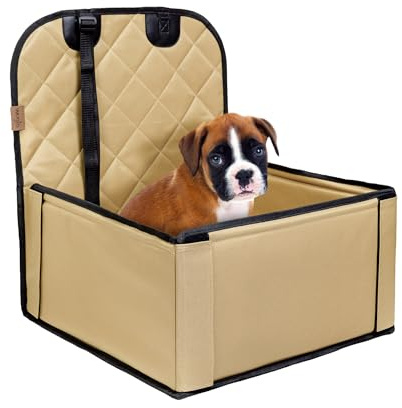 WUGLO Asiento Coche Perros Extra Estable | Perros Pequeños hasta 12 kg