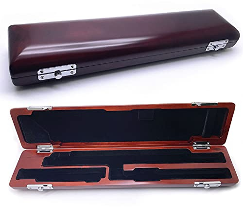 Jiayouy B Hardwood Flute Case 17 Hole Storage Box Protect Carry