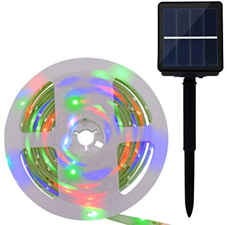 online-leds Solar Powered Colour Changing Flagpole Light 5M 150LEDs 8 Settings Caravan Flagpole Lights