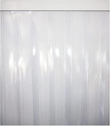 Cortina de Lamas de PVC Transparentes | Aislantes de Frio | PERTONI TENDE (Ancho 90cm x 200cm Largo)