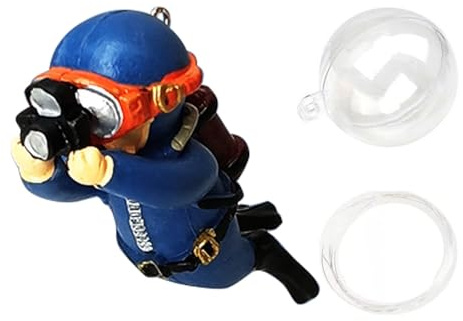 DONGKER Aquarium Deko, 1 Stück süßer Schwimmende Kleine Taucher Ornaments, Landschafts Dekoration Zubehoer für Aquarium und Aquarien Zuhause Büro
