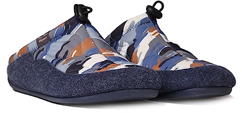 Zapatilla de casa para hombre hecha en fieltro - NADIR-UM Camuflaje, 41 EU.