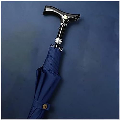 Regenschirm, Winddicht, Reise-Regenschirm, Alter Mann, Gehstock-Regenschirm, Klettern, Robust Und Langlebig, Retro-schwarzer Gehstock-Regenschirm, Multifunktionaler Regenschirm Mit Langem Griff,Co