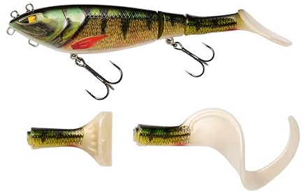 Berkley Zilla Tailswinger, fiskekrok, hårt bete, den första gemensamma Tailbait på marknaden med fantastisk simaction och enorm mångsidighet, rovdjursfiske, gädda, unisex, abborre, 89 g | 180 mm