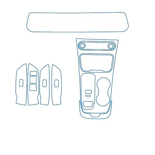 NOLLAM Innenschutz Schutz Film Für Forthing Für T5 Für EVO 2021 2022 2023 Auto Interior Center Konsole Transparent Reparatur Film