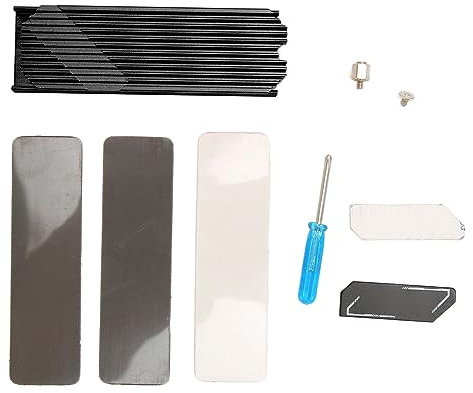 Fockety Dissipatore di Calore M.2 NVMe 2280 PS5 SSD Dissipatore di Calore Computer PC PCIE M2 SSD Dispositivo di Raffreddamento per 980 970 Evo Plus SN850 SN750 SN570 Firecuda 530, (Black)