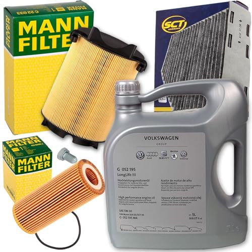 BandelOne enthält Filter Set Inspektionspaket 5L Öl 2.0 Fsi für Golf 5 Passat 3C A3 8P
