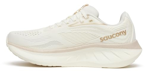 Saucony Women's Ride 18 Sneaker, Vanilla, 9.5
