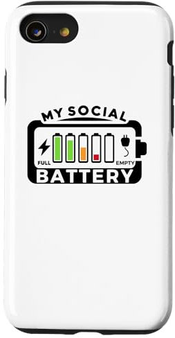 iPhone SE (2020) / 7 / 8 Battery Low Energy Anti Social for Introverts Case