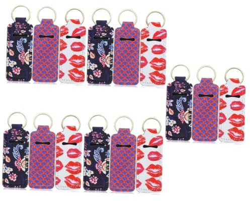 GALPADA 15stücke Schlüsselanhänger Für Lippenstift Wasserdichter Lipstick Aus Neopren Praktisch Für Reisen Outdoor Partys Leicht Und Langlebig