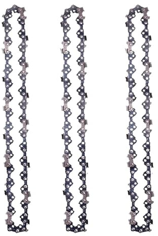 JMORCO Sägeketten 16 Zoll Kettensäge 3/8 LP .050 Spurweite 55 Treibglieder Halbmeißel Elektrische Benzin-Kettensäge Ersatzteile Protokollierung Beschneiden(3X Chain)