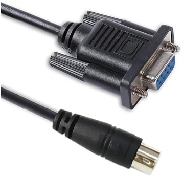 Hwmsza Ang-kis Blade PTZ Camera VISCA IN RS-232C Serial Cable DB9 Female to 8-pin MI-N Din VISCA IN RS232 Serial Control Cable