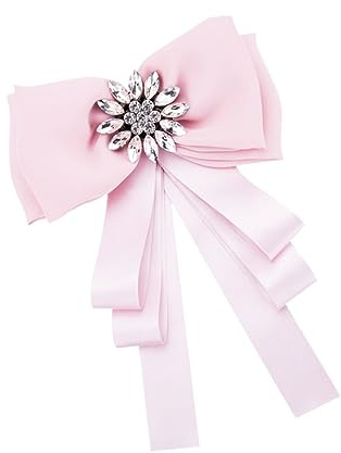 LIFKOME Brustnadel Schleife Fliege Krawattennadel Halskrawatte für Mädchen rosa Krawatten Schleife Brosche damenshirt blusen dirndel Bowknot-Krawatte für Hemd kreative Brosche Black