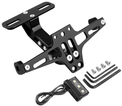 DINGYIG Für Y&amaha Für MT01 07 10 Für YZF-R3 R6 R7 Motorrad Hinten Kennzeichen Montieren Halter Mit Licht Accessores