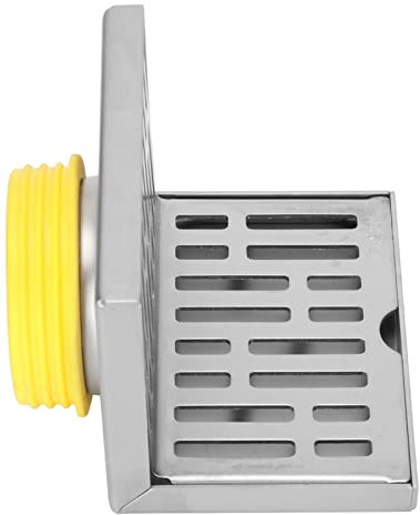 Bodenablaufabdeckung in L-Form aus Edelstahl, Verschleißfest & Korrosionsbeständig, Robuste Langlebigkeit, Passend für 50 mm Rohrwand, Ideal für Eck-Bodenablauf
