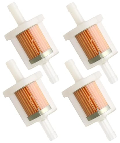 4 Stück Kraftstofffilter,Transparenter Benzinfilter 8mm,Universal Benzin Flüssigkeitsfilter,Mehrweg Kraftstofffilter Hohe Dichte,für Motorrad,Rasenmäher,PKW,KFZ,Roller Mofa,Auto Automobil,Diesel Moped
