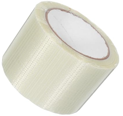 DOITOOL Ruban Adhésif Double Face Fibre de Verre de Ruban Renforcé pour Expédition Déménagement