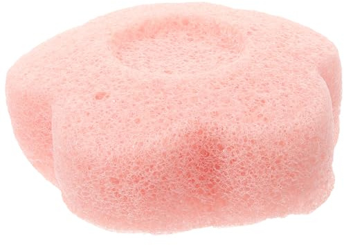FONDOTIN Esponjas Faciales para Limpieza y Exfoliación Forma de Flor Rosa, Material para Delicada, Ideales para Mujeres en Cuidado Facial Diario