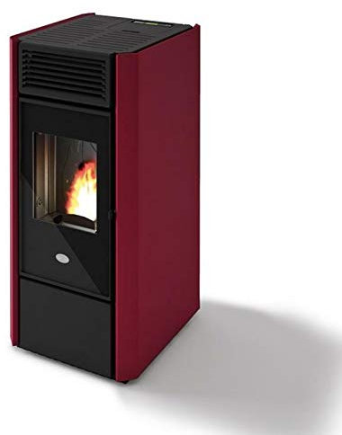 EVA CALOR - STUFA A PELLET EVA CALOR MILLY NOCCIOLINO ROSSA 13 KW - 31350