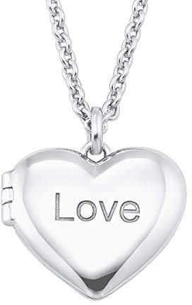 s.Oliver Kette mit Anhänger 925 Sterling Silber Damen Halsschmuck, 42+3 cm, Silber, Love, Kommt in Schmuck Geschenk Box, 2026085