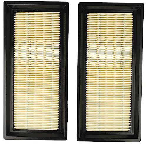 vhbw Set de 2x filtres d'aspirateur compatible avec Nilfisk Attix 30, 30-21 XC 230V 50HZ DK aspirateur - Filtre principal, filtre plissé plat