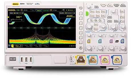 RIGOL MSO7014 Mixed-Signal-Oszilloskop, 100MHz, 10GSa/s, 500Mpts, 4 analoge Kanäle, 16 digitale Kanäle, Standard-Logiksonde, kostenlose Protokolldekodierungsfunktion aktiviert