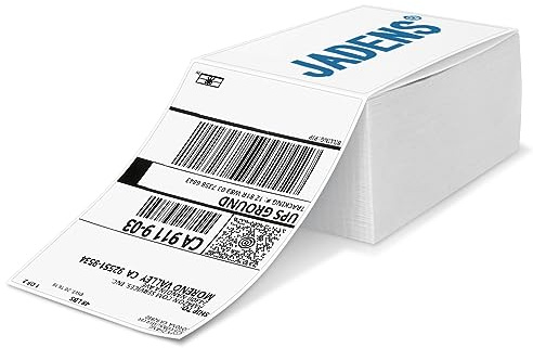 Thermal Direct Shipping Labels 4x6-500 Labels, Compatible with Rollo, Brother, Zebra and Most Thermal Printer, Perforated, Commercial Grade, Doesn't Compatible with Dymo