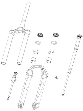 Sram Federgabel-2059010200 Federgabel Schwarz 150mm-27