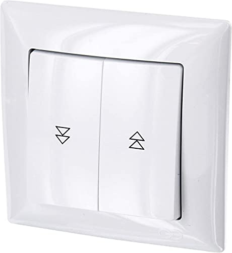 Unterputz Jalousietaster, Steckklemme, All-in-One, Serie G1 reinweiß