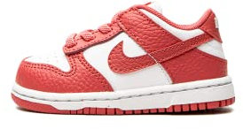 NIKE Bambino Dunk Low (TDE) Bianco Rosa Scarpe da Ginnastica DC9562 111, Bianco, 27 EU